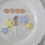 人気商品☆1歳　誕生日　バースデークレイケーキトッパー　ケーキトッパー