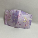 【S】キッズマスク サイズS（ゆめかわユニコーン　ラベンダー）