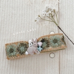 ご予約作品 ✳︎ うさぎさん 刺繍バレッタ ✳︎