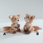 あみぐるみ　お座りキツネ　単体