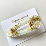 ❇︎botanical hair clip❇︎    ボタニカル　ヘアクリップ　レジン　押し花　ドラフラワー　ミント　本物のお花　大人可愛い　春　夏　