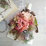 Swag bouquet＜corail＞＊スワッグ＊アンティーク＊ブーケ＊壁掛け＊プリザーブドフラワー＊お花＊ギフト＊記念日＊結婚祝い＊１点もの