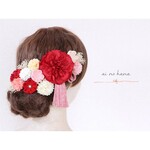 髪飾り つまみ細工 成人式 結婚式  #523
