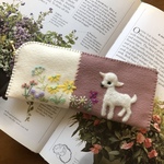 🌷felt  de  patchwork子ヤギのペンケース🌷