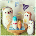 ハリー家のランチタイム♪はりねずみマトリョーシカ