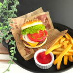 飯テロ注意!?　1/2サイズ BLTバーガーセットのオブジェ