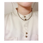 silver mantel choker／ステンレス ネックレス シルバー