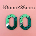 importアクリルリングチャーム　グリーン　2個入り