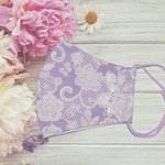 ❤️SALE❤️500円→390円　🌸大人かわいいマスク🌸花レース付き🌸