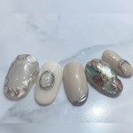 ブライダルネイル　ネイルチップ　ニュアンス