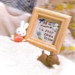 お花刺繍付き命名書②