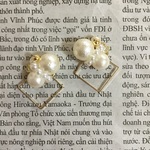 シュガーパールのスクエアイヤリングorピアス