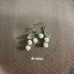 タティングレース  すずらんのピアス