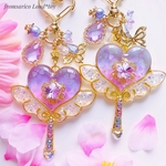 紫陽花カラー　ハートステッキチャーム