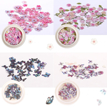 ネイルパーツ 蝶 花 立体 セット