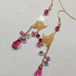 ☆再販×5☆スワロフスキーと蝶のピアス*r*