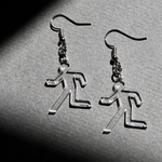 【再再販】アクリル　ピクトグラム　非常口　ピアス　クリア a-cl28
