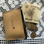 牛ヌメ革がま口財布