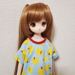 ドール服★アヒルの半袖Tシャツ