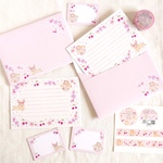 [色々おまとめセット] ✳︎動物刺繍デザイン✳︎ Cherry blossom  rabbit ウサギと桜とサクランボ