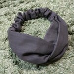 新作☆ハンドメイド ターバンヘアバンド カーキ