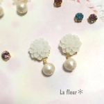 ＊flower＊ダリア＊ピアス