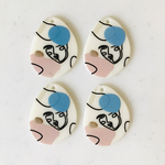 【L】Funny Face Pendant Tops