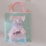 【送料込】ドレスアップリケのお散歩バッグ