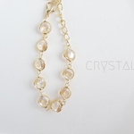 『Yellow clear crystal』のお洒落なクリスタルブレス