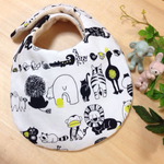 animal dot  ふんわり 6重ガーゼスタイ