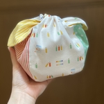  ＊小さめお弁当袋　きゅっとぷち袋＊　中サイズ　クレヨン　えんぴつ