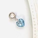 Swarovski アクアマリン❤︎マスクマグネットチャーム
