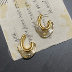 新色✦不規則フープピアス