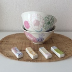 harushoruno様専用♡ パステルダリアのお茶碗&お皿10セット