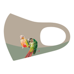  とりアートマスク　ウロコインコ