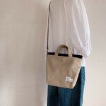 受注製作＊２ｗａｙお散歩ショルダートート（帆布●モカ）　