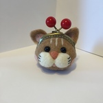 ベロ出しねこちゃんながま口