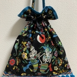 送料込み★値下げ★マーメイドスカルポンポン巾着ショルダー