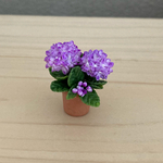 紫陽花　ミニミニテラコッタ鉢3  ミニチュア
