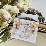 ピアス / イヤリング 小さな お花 と ワイヤー