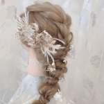 オーダー✨ヘッドドレス★ウエディング★ナチュラル★ガーデン★結婚式★花嫁★卒業式★ヘアアクセサリー★ヘッドパーツ★マタニティフォト★成人式