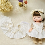 エプロンワンピース(ベージュリボン)❁⃘メルちゃん ソランちゃん レミンちゃん服
