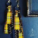 【受注販売】リボンタッセルピアス [yellow]