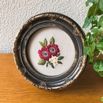 【受注制作】Le bouquet 刺繍 額
