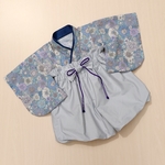【80】❁ベビー袴❁ ランクイン作品 バルーンパンツ　お食い初め　100日祝い  お宮参り　こどもの日　初節句　端午の節句　ハーフバースデー　誕生日　和服　着物　袴　男女兼用