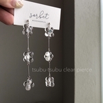 tsubu-tsubu clear pierce ∴ earring クリア バブル 粒々