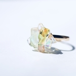 ribbon scraps glass リング