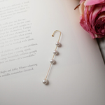 ラップピアス スティックピアス フックピアス イヤーカフ クローラーフックピアス 6mmパール リズム ハーパー