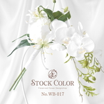 胡蝶蘭とグロリオサのアームブーケ＊アーティフィシャルフラワー＊ウェディング 結婚式 白無垢 和装 ブーケ 前撮り 胡蝶蘭