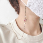 ドライフラワーレジンのマスクチェーンストラップ【アリッサム】